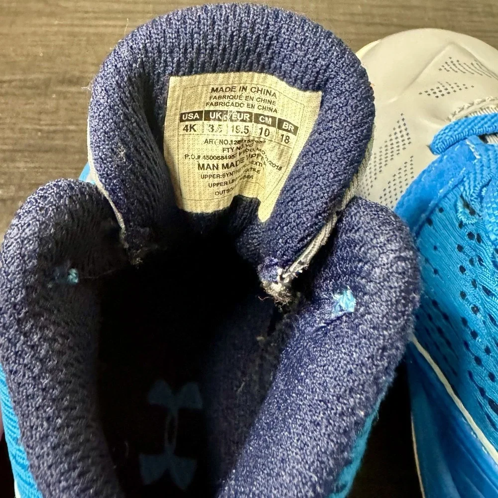 Under Armour Curry‎ 2 Toddler Boys Size 4K Shoes Steel Blue Basketball Sneakers